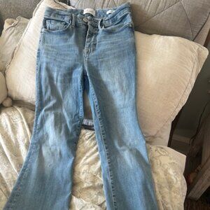 Frame Le One Crop Mini Boot Jeans